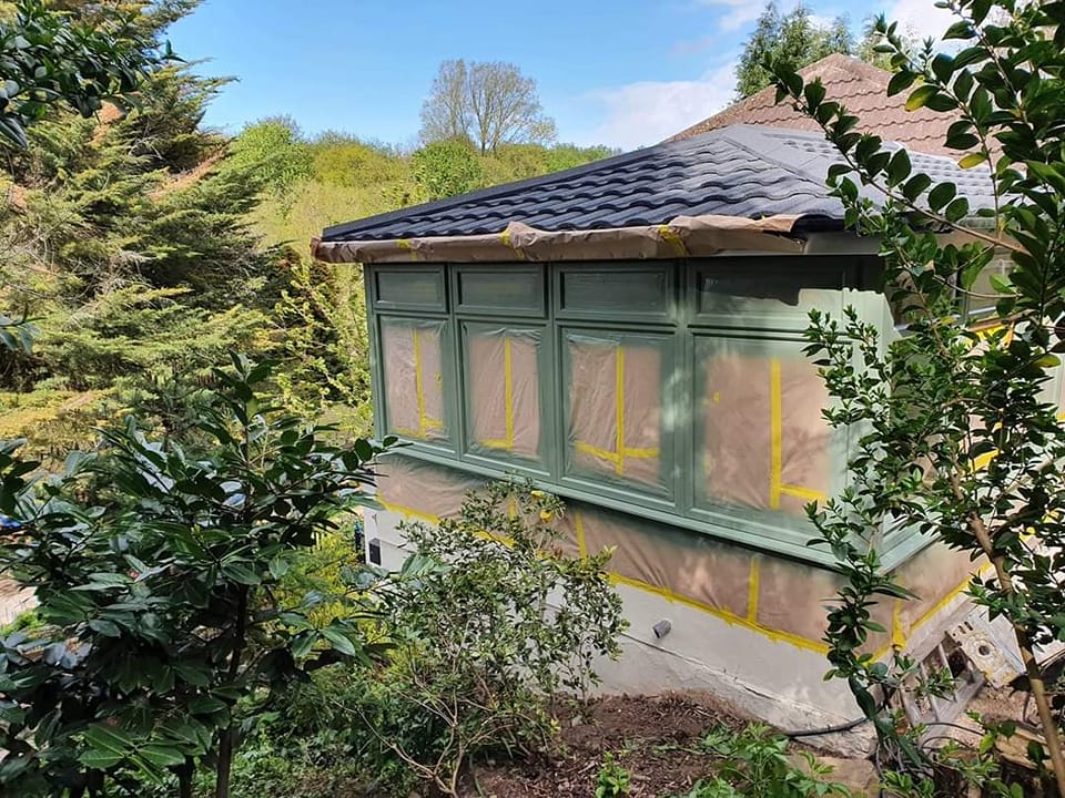 Chartwell Green Sprayed UPVC