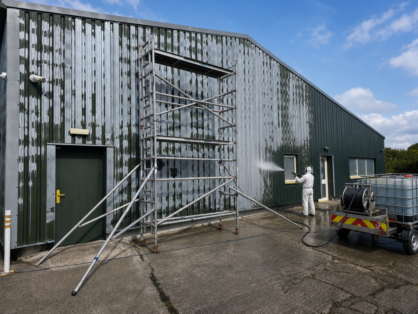 Stripping Failed Cladding Paintwork