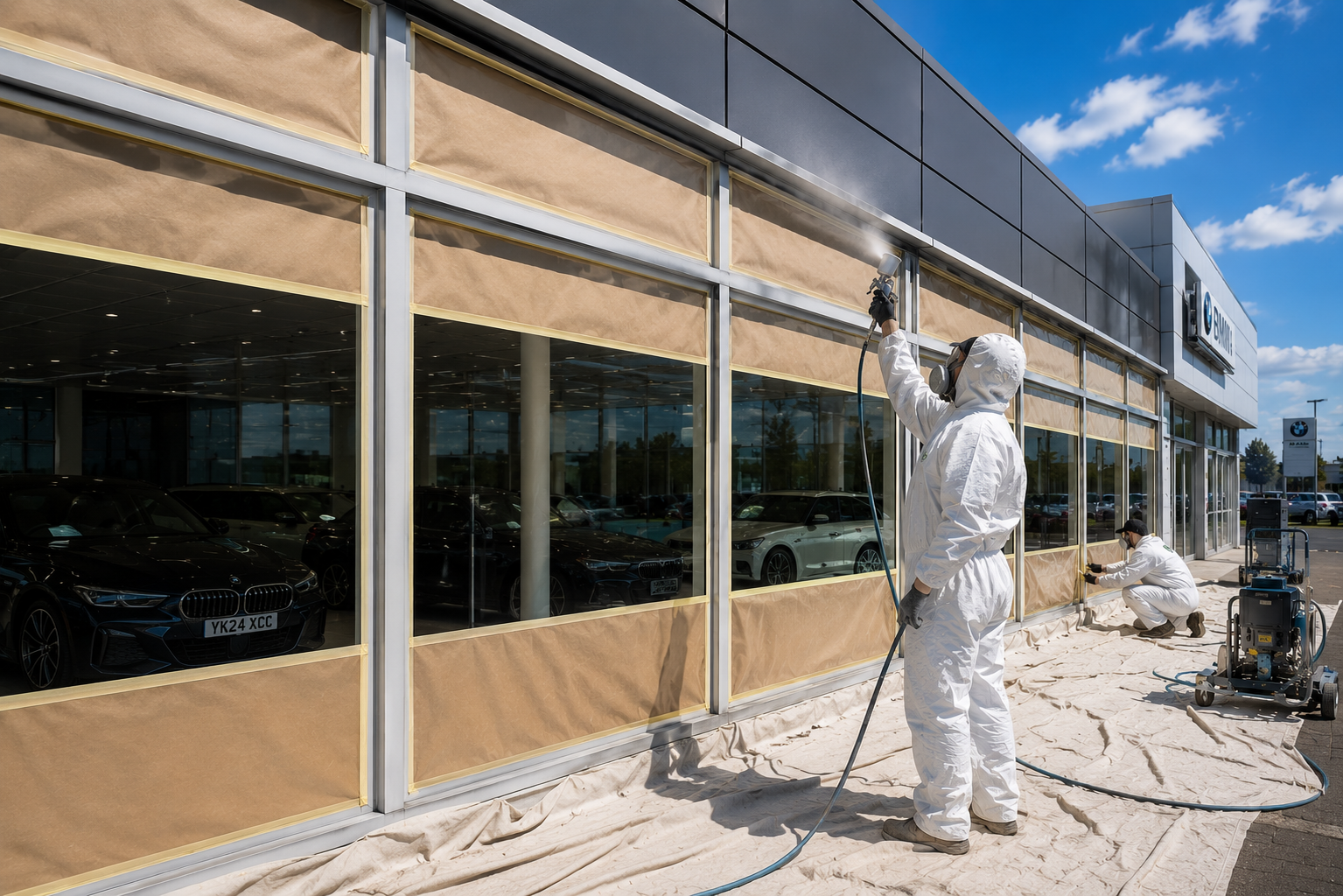 Curtain Wall Spraying Southwest
